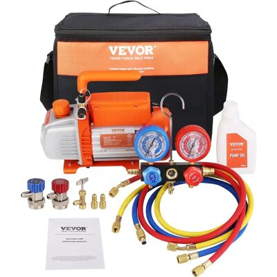 Vevor - Pompe à vide 100 L/min Kit HVAC - Haute efficacité - Publicité Vevor - Pompe à vide 100 L/min Kit HVAC - Haute efficacité - Publicité