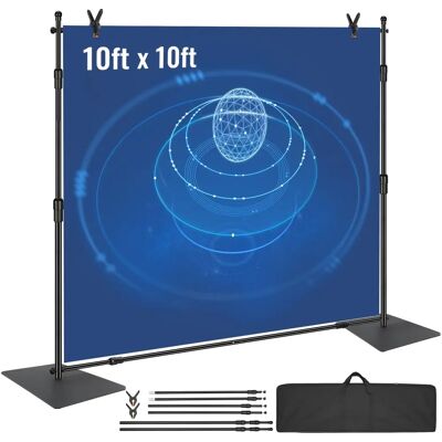VEVOR Nehéz Kellékek Háttér Tartó Szett 10x10 ft - Fotóeszközök VEVOR Nehéz Kellékek Háttér Tartó Szett 10x10 ft - Fotóeszközök