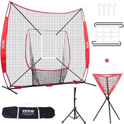 Vevor Baseball Softball träningsnät - 7x7 Ft, tillbehör Vevor Baseball Softball träningsnät - 7x7 Ft, tillbehör
