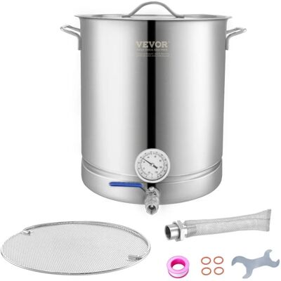 VEVOR Ensemble de Marmite à Brasser en Acier Inoxydable 16Gal - Ensemble pour Brassage Maison - Publicité VEVOR Ensemble de Marmite à Brasser en Acier Inoxydable 16Gal - Ensemble pour Brassage Maison - Publicité
