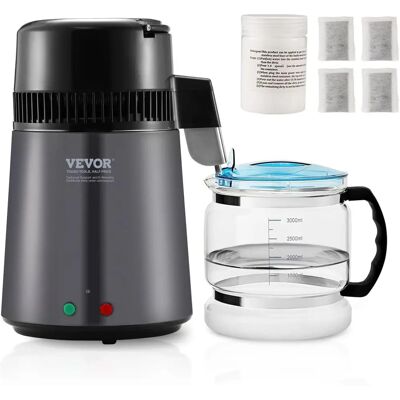 Vevor 4L Water Distiller Purifier Machine Countertop Stainless Steel Interior - Water Distiller Vevor 4L Water Distiller Purifier Machine Countertop Stainless Steel Interior - Water Distiller