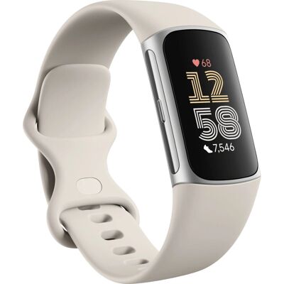 Fitbit Charge 6 - Opaska fitness z GPS i muzyką - Srebro Fitbit Charge 6 - Opaska fitness z GPS i muzyką - Srebro