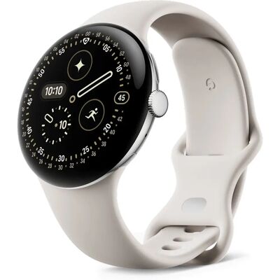 Google Pixel Watch 4 AMOLED 45 mm Digitale Touchscreen 4G Silber - Smartwatch Google Pixel Watch 4 AMOLED 45 mm Digitale Touchscreen 4G Silber - Smartwatch