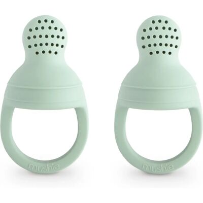 MUSHIE Dispensador de Snacks para Bebés - Verde, Pack de 2 - Dispensador de Snacks para Bebés MUSHIE Dispensador de Snacks para Bebés - Verde, Pack de 2 - Dispensador de Snacks para Bebés
