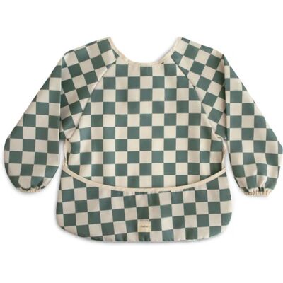 MUSHIE Plaque à Carreaux Olive avec Manches - Vêtements bébé - Publicité MUSHIE Plaque à Carreaux Olive avec Manches - Vêtements bébé - Publicité