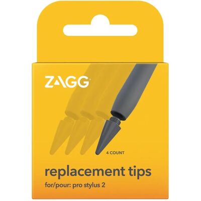 ZAGG Pro Stylus 2 Ersatzspets - Grau, 4 Stück ZAGG Pro Stylus 2 Ersatzspets - Grau, 4 Stück