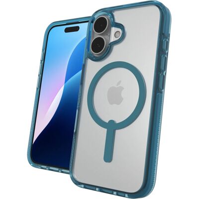 Coque pour téléphone Zagg Santa Cruz Snap - Bleu & Transparent - iPhone 16 - Publicité Coque pour téléphone Zagg Santa Cruz Snap - Bleu & Transparent - iPhone 16 - Publicité