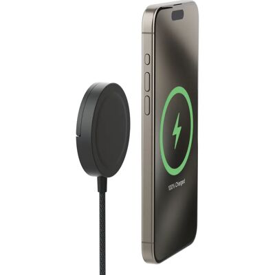 mophie Qi2 Magnetischer Ladegerät - Drahtloses Laden - Schwarz - Smartphone mophie Qi2 Magnetischer Ladegerät - Drahtloses Laden - Schwarz - Smartphone