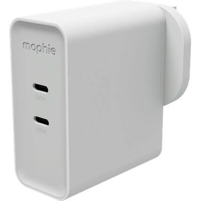 Mophie - Speedport 100 - Blanche - 100W - Chargeur - Publicité Mophie - Speedport 100 - Blanche - 100W - Chargeur - Publicité