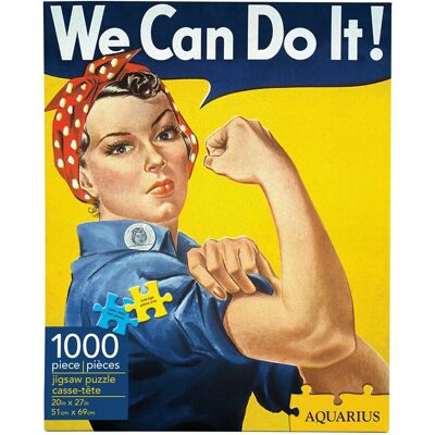 Puzzle Smithsonian Rosie Riveter 1000 pièces - Publicité Puzzle Smithsonian Rosie Riveter 1000 pièces - Publicité