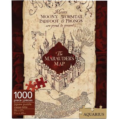 Puzzle Harry Potter Carte du Maraudeur 1000 pièces - Type de puzzle - Publicité Puzzle Harry Potter Carte du Maraudeur 1000 pièces - Type de puzzle - Publicité