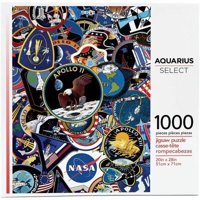 Puzzle de Patches de Mission NASA 1000 pièces - Collection spatiale - Publicité Puzzle de Patches de Mission NASA 1000 pièces - Collection spatiale - Publicité
