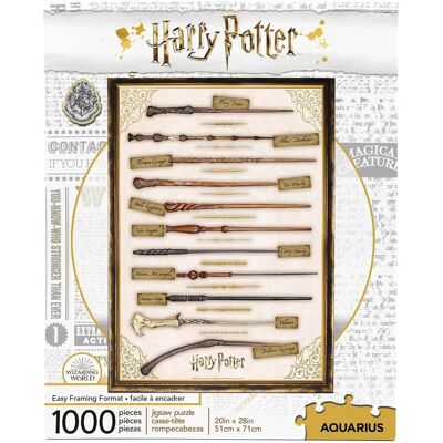 Puzzle Harry Potter - Baguettes magiques - 1000 pièces Puzzle Harry Potter - Baguettes magiques - 1000 pièces