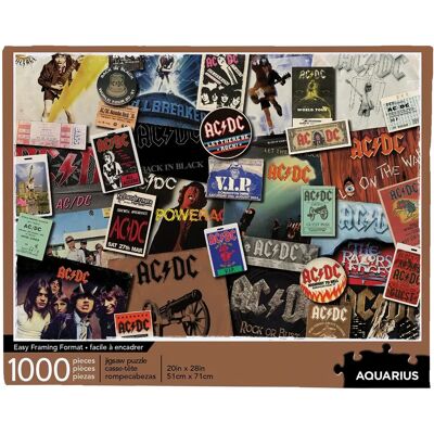 Puzzle Albums AC/DC Aquarius - 1000 pièces - Cadeau rock - Publicité Puzzle Albums AC/DC Aquarius - 1000 pièces - Cadeau rock - Publicité