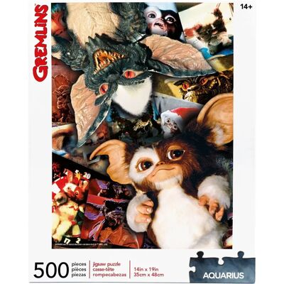 Puzzle Collage Gremlins Aquarius - 500 pièces - Publicité Puzzle Collage Gremlins Aquarius - 500 pièces - Publicité