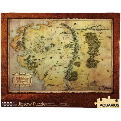 Puzzle Mapa Hobbit 1000 Elementów - Aquarius Puzzle Mapa Hobbit 1000 Elementów - Aquarius