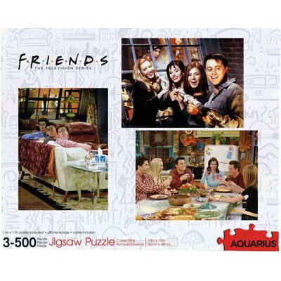 Ensemble de 3 puzzles Aquarius - 500 pièces - Multicolore - Publicité Ensemble de 3 puzzles Aquarius - 500 pièces - Multicolore - Publicité