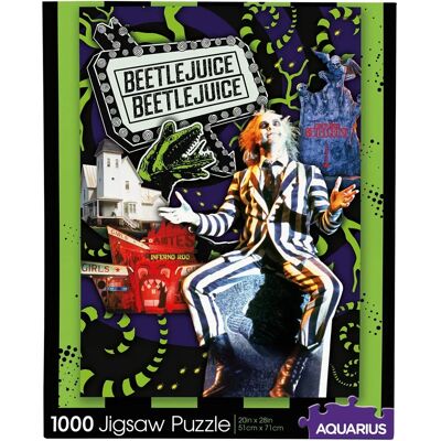 Puzzle Collage Beetlejuice - 1000 Pièces - Licence Officielle - Publicité Puzzle Collage Beetlejuice - 1000 Pièces - Licence Officielle - Publicité
