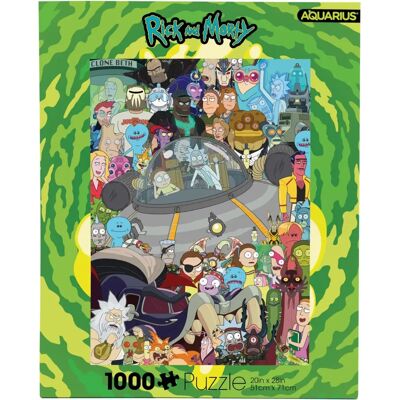 Puzzle Aquarius Rick & Morty 1000 Pièces - Multicolore - Publicité Puzzle Aquarius Rick & Morty 1000 Pièces - Multicolore - Publicité