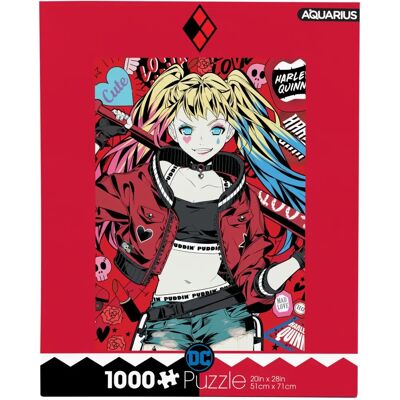 Puzzle Aquarius Harley Quinn Puddin' 1000 pièces - DC Comics - Publicité Puzzle Aquarius Harley Quinn Puddin' 1000 pièces - DC Comics - Publicité
