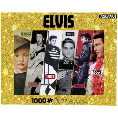 Puzzle Chronologie Elvis - 1000 Pièces - À partir de 14 ans - Publicité Puzzle Chronologie Elvis - 1000 Pièces - À partir de 14 ans - Publicité