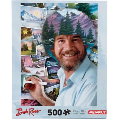 Puzzle de 500 piezas Aquarius Bob Ross Afro - Puzzle Puzzle de 500 piezas Aquarius Bob Ross Afro - Puzzle