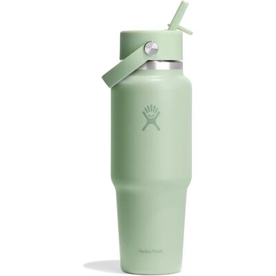 Hydro Flask 946 ml Wide Flex Straw Travel Bottle - Aloe - Reisetasse Hydro Flask 946 ml Wide Flex Straw Travel Bottle - Aloe - Reisetasse