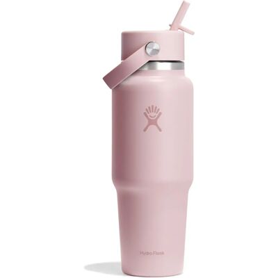 Botella de viaje Hydro Flask 946 ml con pajilla flexible - Trillium Universal Botella de viaje Hydro Flask 946 ml con pajilla flexible - Trillium Universal