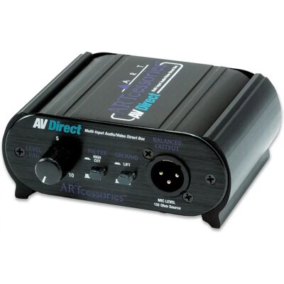 ART AV Direct - Box di diretta audio/video - Interfaccia audio compatta e versatile per uso professionale o domestico ART AV Direct - Box di diretta audio/video - Interfaccia audio compatta e versatile per uso professionale o domestico