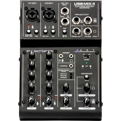 Audio Art USBMix4 4-Kanal-Mixer USB-Audiointerface Audio Art USBMix4 4-Kanal-Mixer USB-Audiointerface