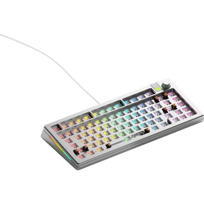 Glorious GMMK 3 PRO 75% Barebones billentyűzet - Kábel, Ezüst Glorious GMMK 3 PRO 75% Barebones billentyűzet - Kábel, Ezüst