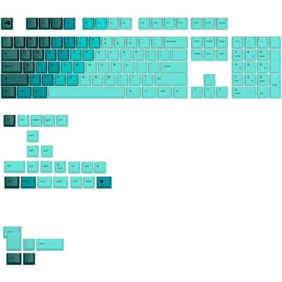 Teclado de Teclas Gradient GPBT Glorious - Selva Tropical - US Teclado de Teclas Gradient GPBT Glorious - Selva Tropical - US