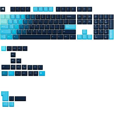 Keycaps Gradient GPBT Glorious - Celestial Ice - Layout US Keycaps Gradient GPBT Glorious - Celestial Ice - Layout US