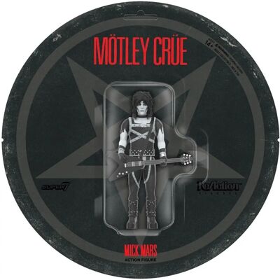 Super7 - Motley Crue - ReAction Figures Wv2 - Mick Mars - Black & White - Action Figure Super7 - Motley Crue - ReAction Figures Wv2 - Mick Mars - Black & White - Action Figure