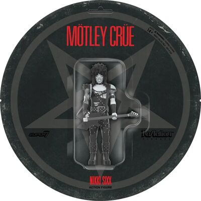 Super7 - Motley Crue - ReAction Figures Wv2 - Nikki Sixx - Svart & Vit - Actionfigur Super7 - Motley Crue - ReAction Figures Wv2 - Nikki Sixx - Svart & Vit - Actionfigur