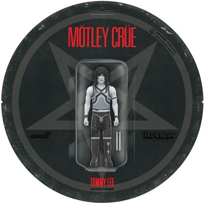 Super7 - Motley Crue - Figures ReAction Wv2 - Tommy Lee (Shout At The Devil - Noir & Blanc) - Figurine d'action - Publicité Super7 - Motley Crue - Figures ReAction Wv2 - Tommy Lee (Shout At The Devil - Noir & Blanc) - Figurine d'action - Publicité