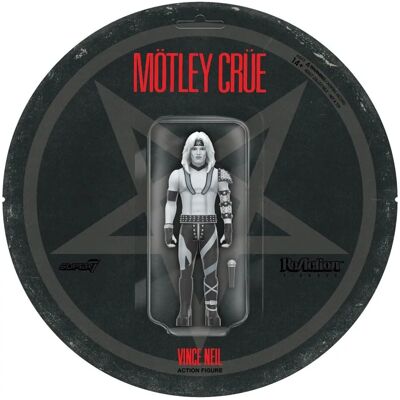 Super7 - Motley Crue - ReAction Figures Wv2 - Vince Neil - Svart och vit - Actionfigur Super7 - Motley Crue - ReAction Figures Wv2 - Vince Neil - Svart och vit - Actionfigur