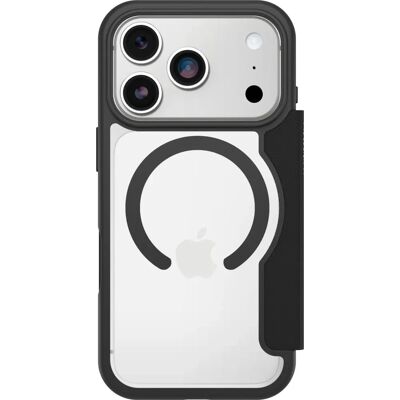 OtterBox React Folio MagSafe puhelimen suojus - 16cm (6.3") - Musta/Läpinäkyvä OtterBox React Folio MagSafe puhelimen suojus - 16cm (6.3") - Musta/Läpinäkyvä