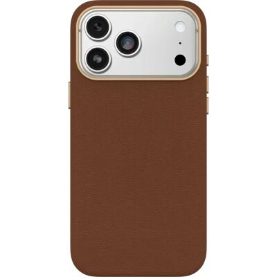 OtterBox Symmetry Cactus Leather Serie voor iPhone 17 Pro Max Bruin - Telefoonhoesje OtterBox Symmetry Cactus Leather Serie voor iPhone 17 Pro Max Bruin - Telefoonhoesje