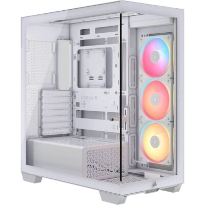 Corsair 3500x Lx-R Rgb, Weiß, Midi Tower, Tempered Glass, Reverse Connection - PC Gehäuse Corsair 3500x Lx-R Rgb, Weiß, Midi Tower, Tempered Glass, Reverse Connection - PC Gehäuse