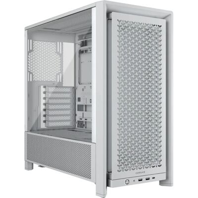 Corsair Bílá 4000D Midi Tower PC Skříňka - Vysoce Přizpůsobitelná Corsair Bílá 4000D Midi Tower PC Skříňka - Vysoce Přizpůsobitelná