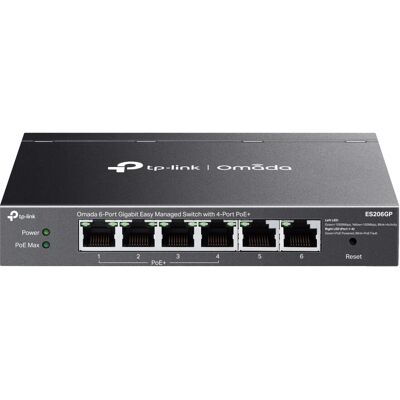 TP-Link - ES206GP - 6-Port PoE - 4 PoE+ - Switch TP-Link - ES206GP - 6-Port PoE - 4 PoE+ - Switch