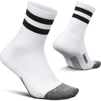 Feetures Elite Light Cushion Mini Crew - M Vit Hög Sock Feetures Elite Light Cushion Mini Crew - M Vit Hög Sock