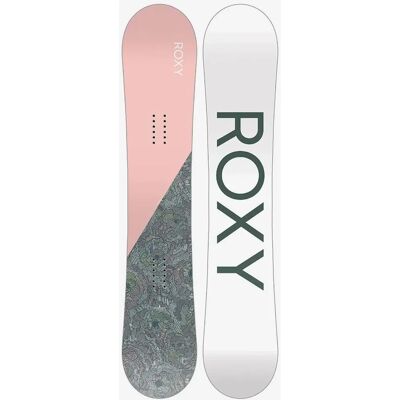 Roxy Dawn Snowboard - Twin-tip, Easy Rise Camber, All-Mountain Roxy Dawn Snowboard - Twin-tip, Easy Rise Camber, All-Mountain