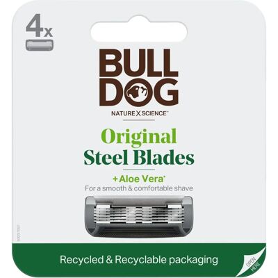 Lames en acier originales Bulldog + Aloe Vera - Lames de rasoir - Publicité Lames en acier originales Bulldog + Aloe Vera - Lames de rasoir - Publicité