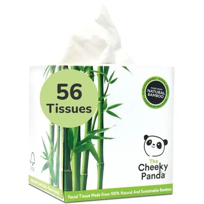 Mouchoirs Facial en Bambou Cheeky Panda 3 plis - Écologique & Doux - Publicité Mouchoirs Facial en Bambou Cheeky Panda 3 plis - Écologique & Doux - Publicité