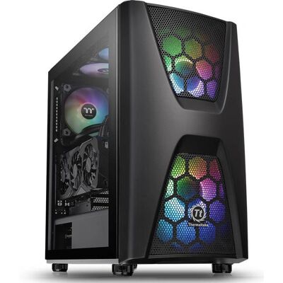 Thermaltake Schwarzes Midi Tower PC-Gehäuse - Commander C34 Tg Argb Edition Thermaltake Schwarzes Midi Tower PC-Gehäuse - Commander C34 Tg Argb Edition