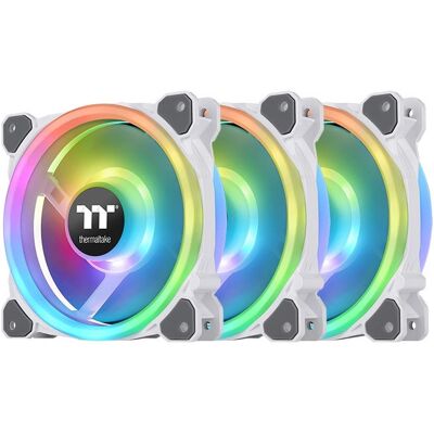Thermaltake - Riing Trio 12 RGB TT Premium Edition - Vit Thermaltake - Riing Trio 12 RGB TT Premium Edition - Vit