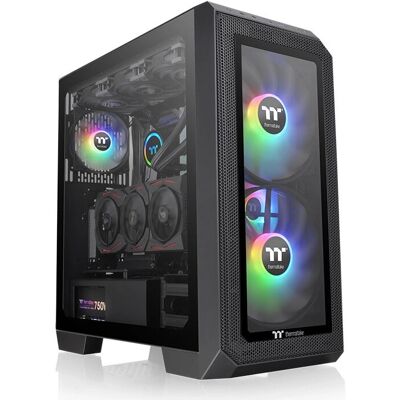 Thermaltake View 300 MX Midi Tower - Schwarzes Gaming-PC-Gehäuse Thermaltake View 300 MX Midi Tower - Schwarzes Gaming-PC-Gehäuse