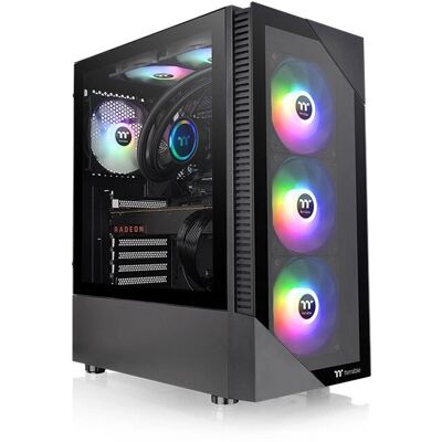 Thermaltake Schwarz View 200 TG ARGB Midi Tower PC-Gehäuse Thermaltake Schwarz View 200 TG ARGB Midi Tower PC-Gehäuse